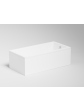 Rectangular acrylic bathtub PrimaLine QUATRO MINI 130x70 - 2